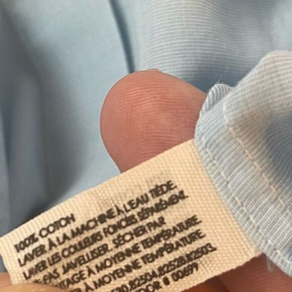 Club Monaco Sky Blue Long Sleeve Shirt in Size XS - Picture 3 of 6